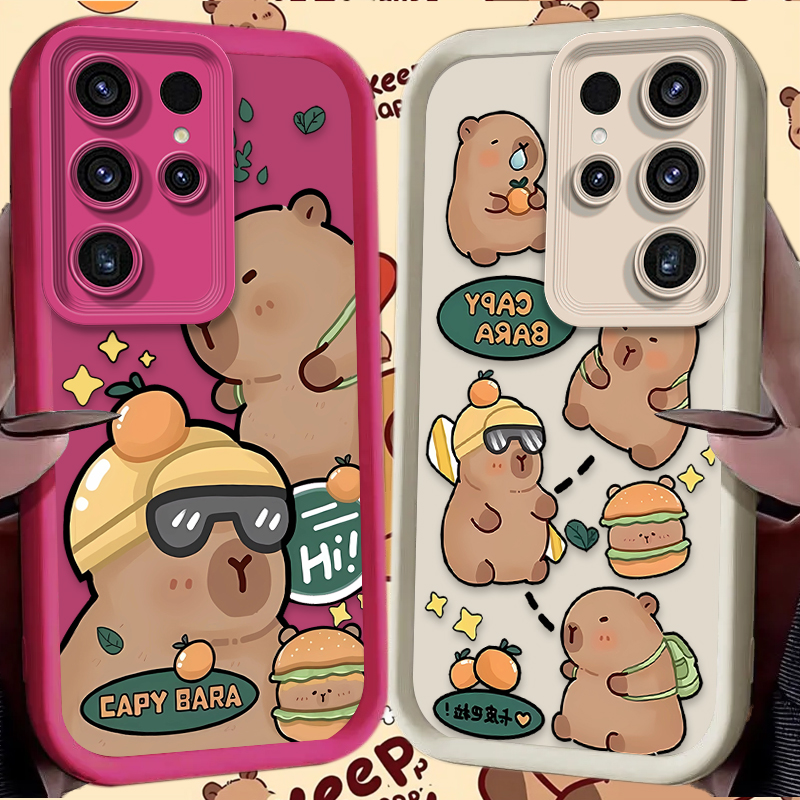 Phone Cases Galaxy A16 5G - Cute Hamburger Capybara Soft Phone Case