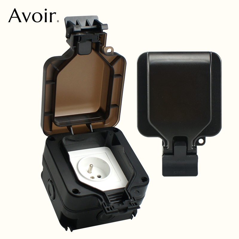 Phone Cases Uk - Avoir IP66 Wall Waterproof Socket Single