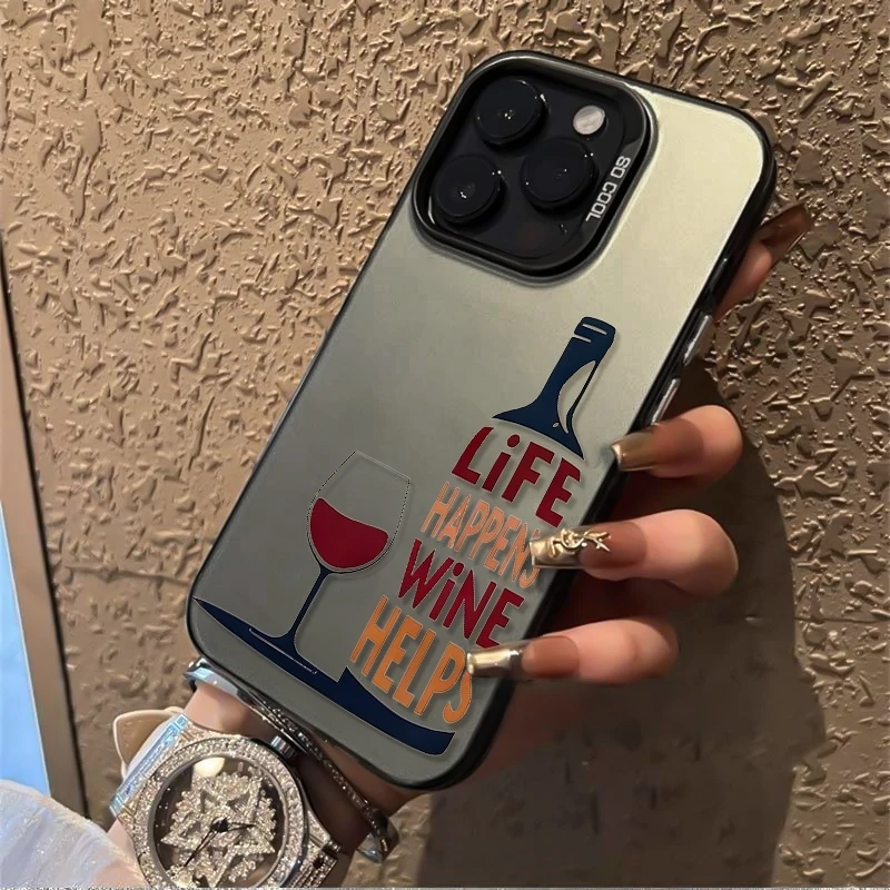 Phone Cases Quirky - Funny Wine Quote Phone Case for