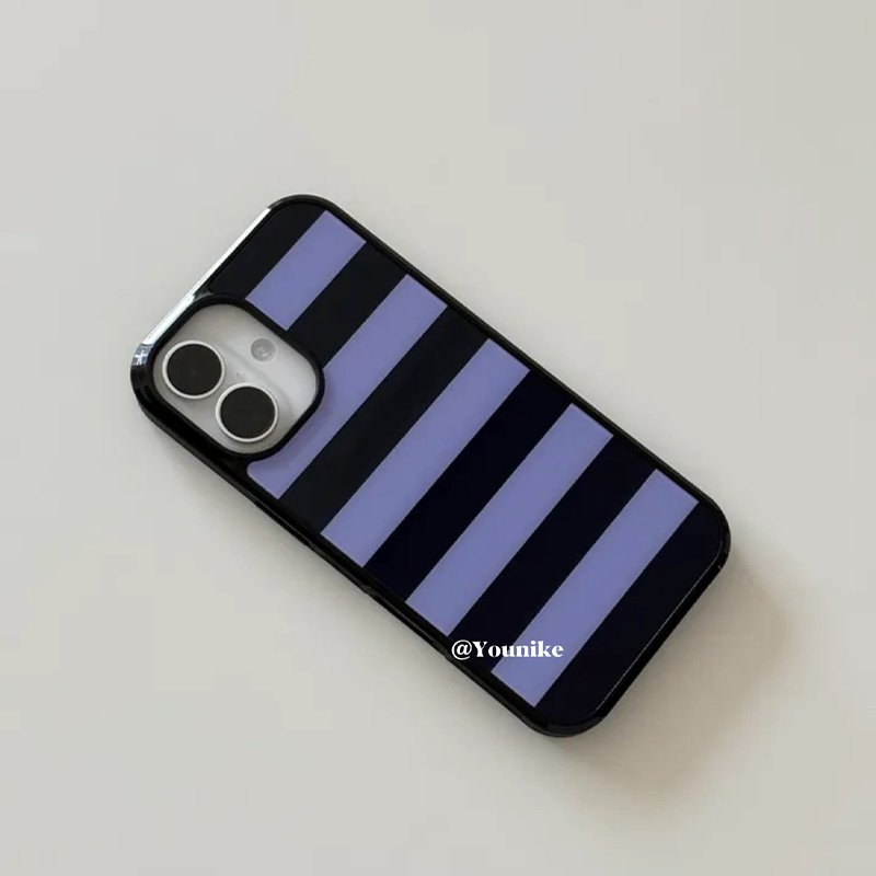 Korean Ins Purple and Black St - مراجعة Phone Cases Korean وسعره