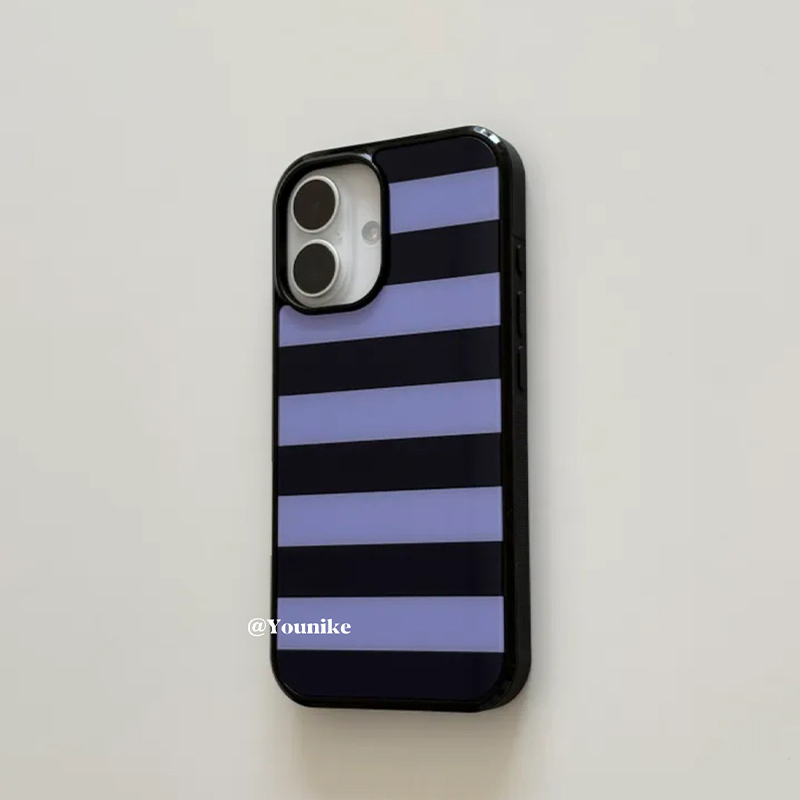 Korean Ins Purple and Black St - مراجعة Phone Cases Korean وسعره