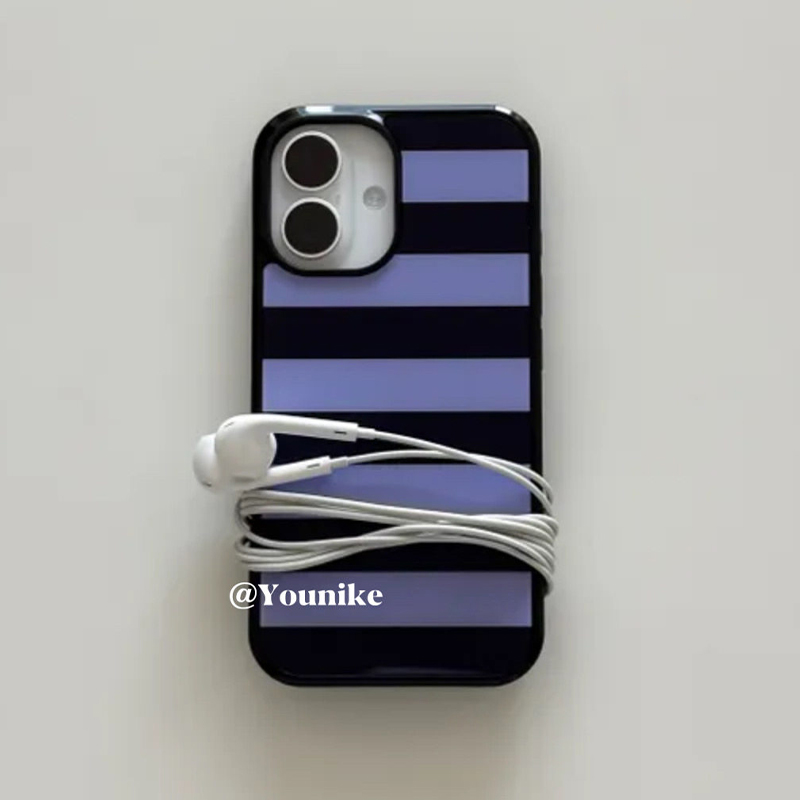 Korean Ins Purple and Black St - مراجعة Phone Cases Korean وسعره
