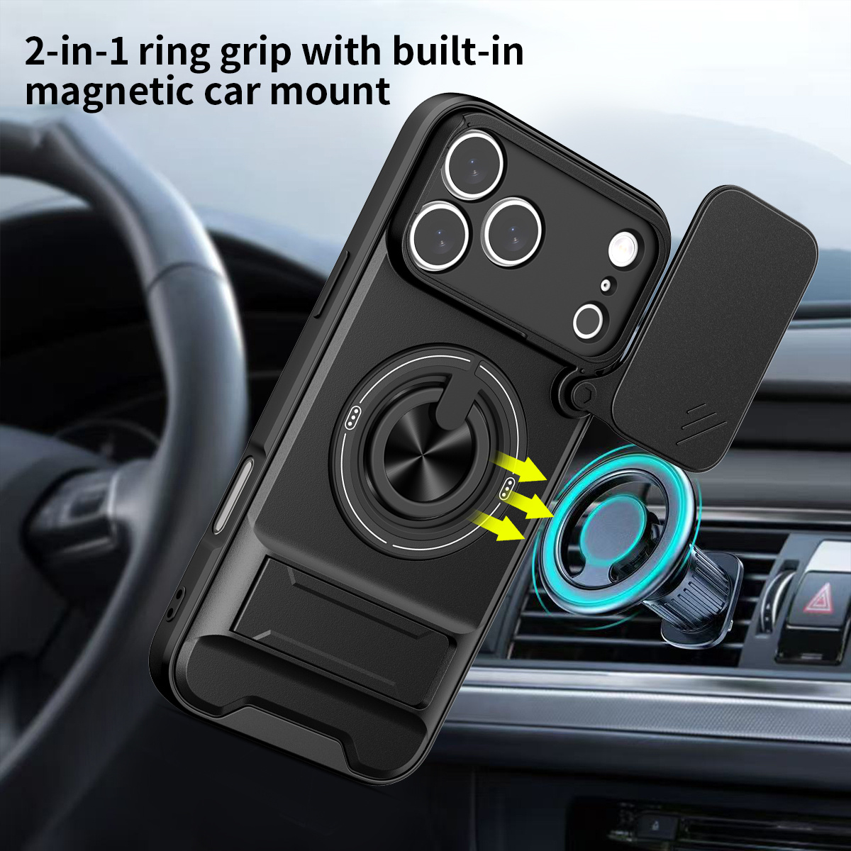 Magnetic Phone Case for IPhone - مراجعة Camera Lens Protector وسعره
