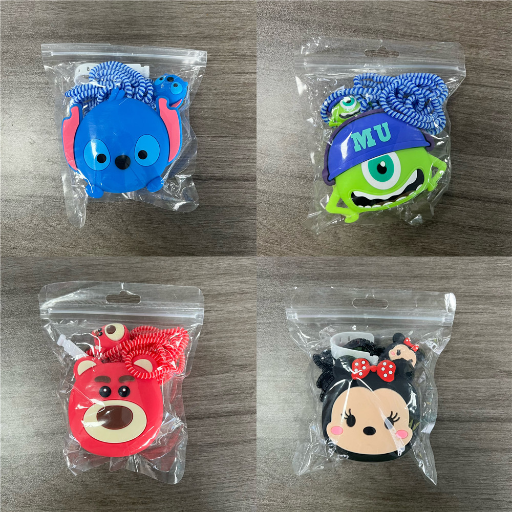 4Pcs/Set Cute 3D Cartoon Cable - مراجعة Phone Cases Uk وسعره