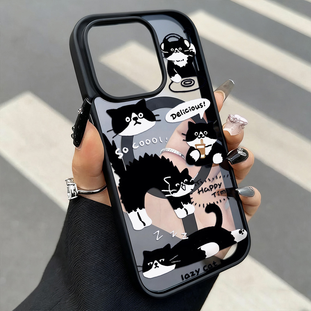 Funny Black Cat Wireless Charg - مراجعة Phone Cases Quirky وسعره