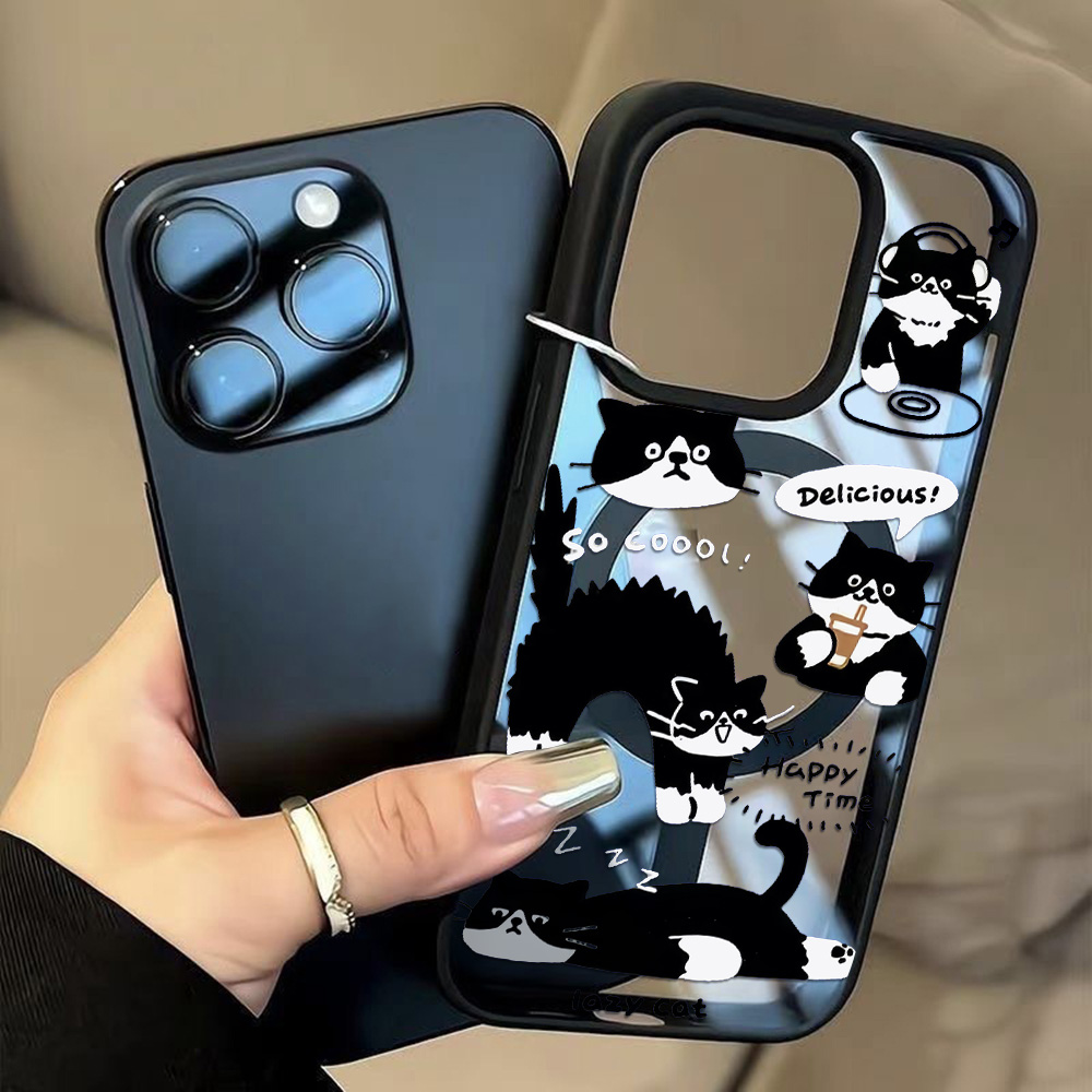Funny Black Cat Wireless Charg - مراجعة Phone Cases Quirky وسعره