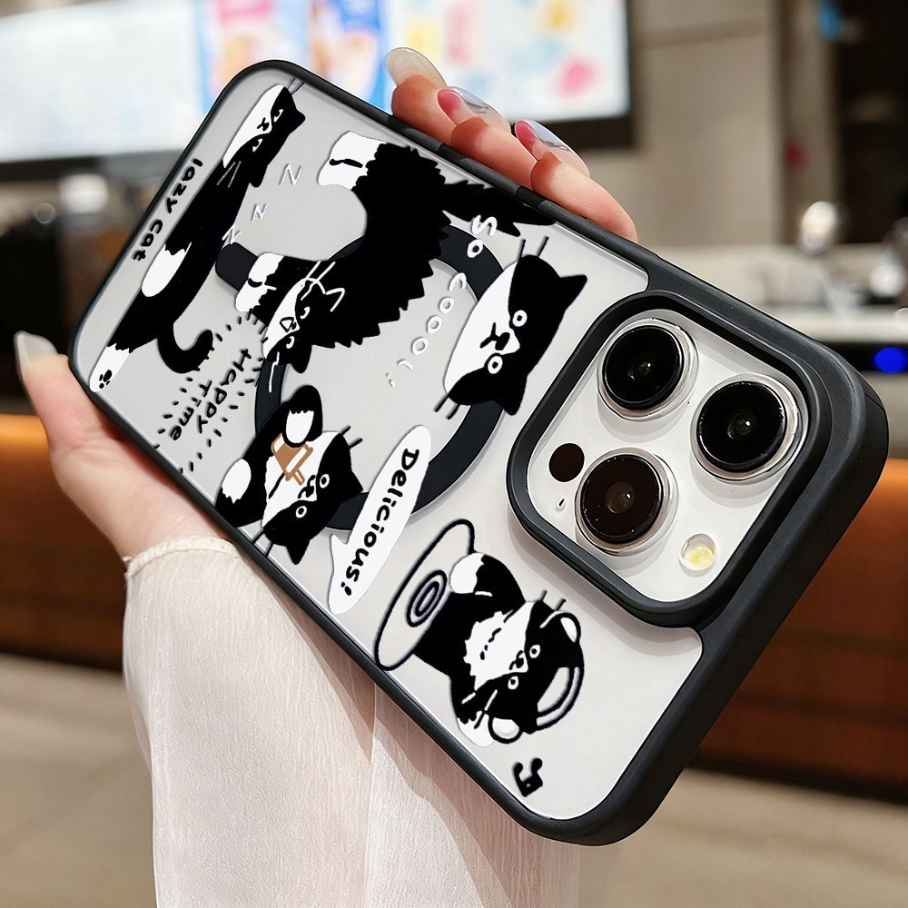 Funny Black Cat Wireless Charg - مراجعة Phone Cases Quirky وسعره