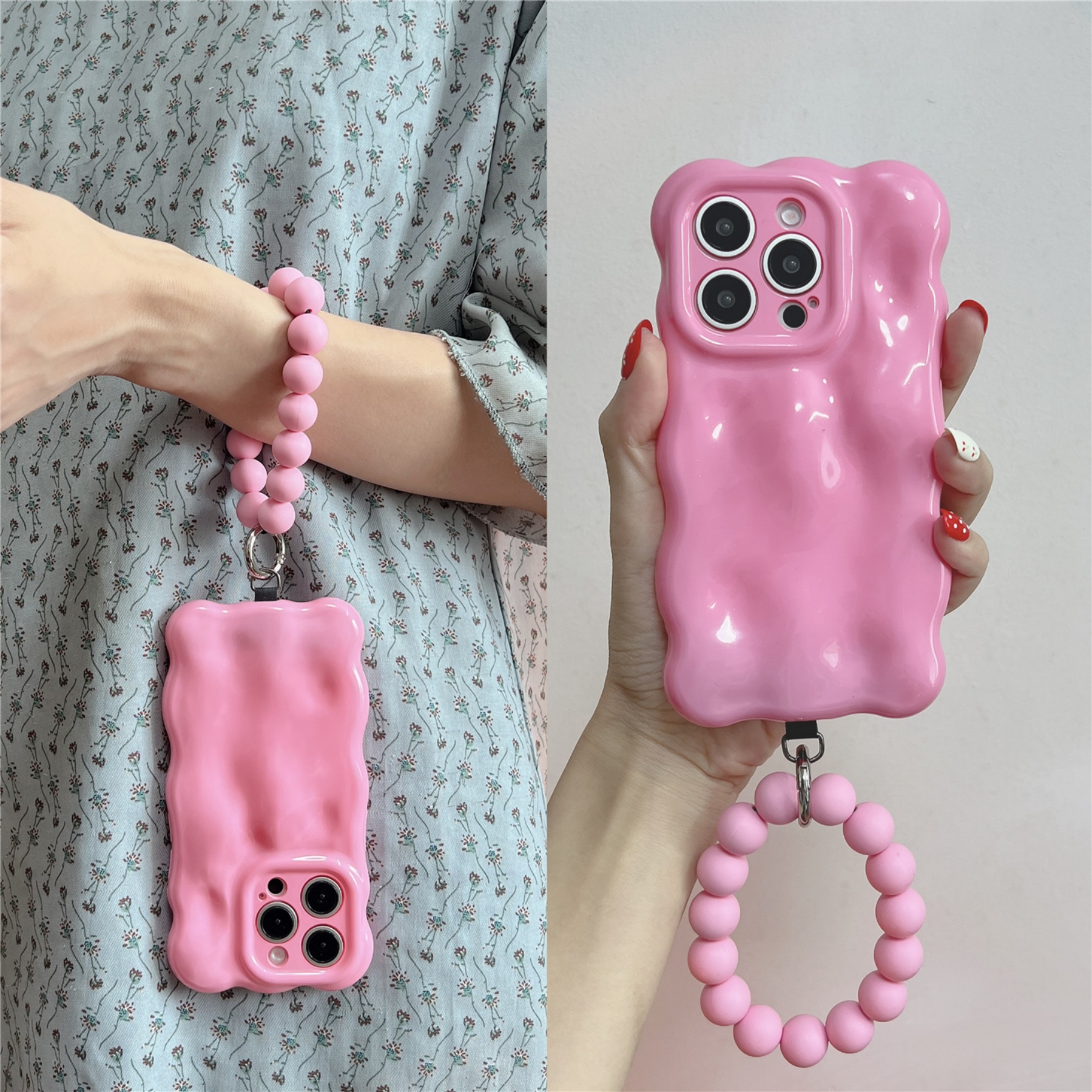 Cute Wave Edge Rose Red Bubble - مراجعة Phone Cases Redbubble وسعره