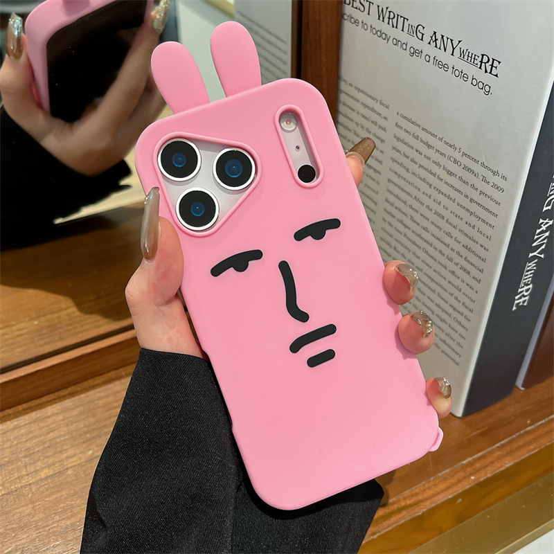 Kawaii 3D Funny Cartoon Pink E - مراجعة Phone Cases Quirky وسعره