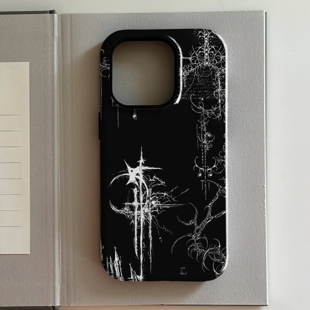 Luxury Gothic Style Cross Patt - مراجعة Phone Cases Arc وسعره