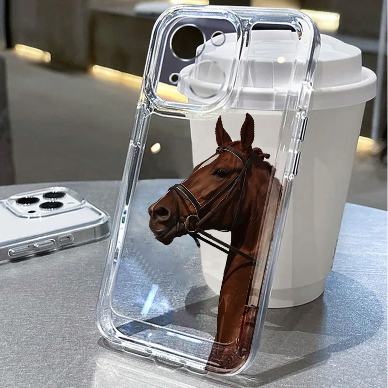 Animal Horse Soft Phone Cover  - مراجعة Phone Cases Iphone وسعره