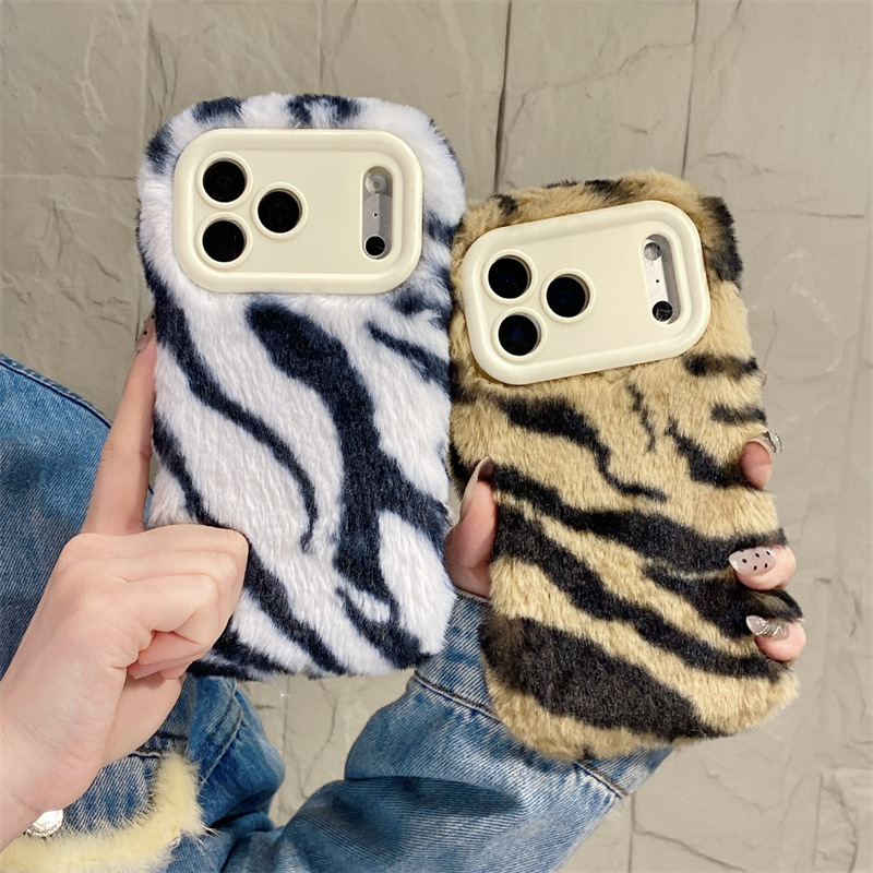 Luxury Zebra Pattern Fluffy Pl - مراجعة Phone Cases Iphone وسعره