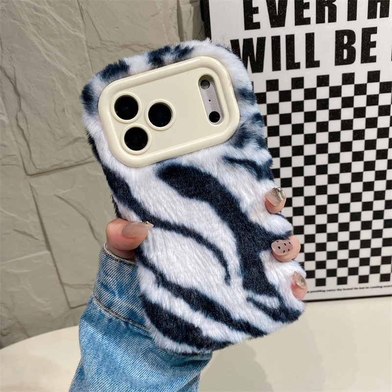 Luxury Zebra Pattern Fluffy Pl - مراجعة Phone Cases Iphone وسعره