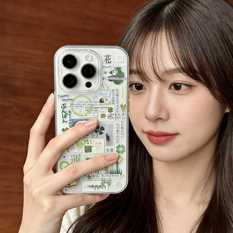 Japanese Green Clover Sparklin - مراجعة Phone Cases Japanese وسعره