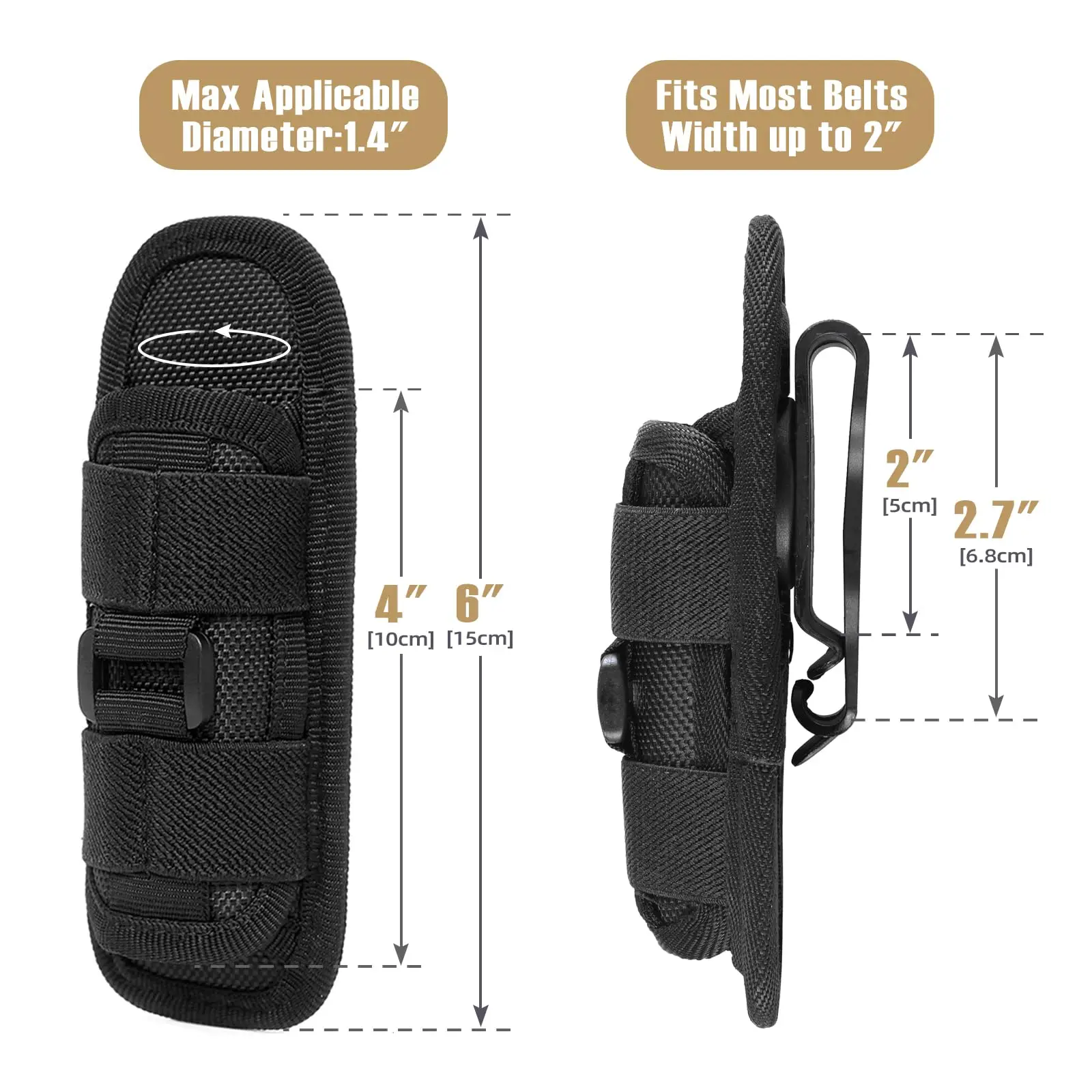 Tactical Flashlight Cover Nylo - مراجعة Military Grade Case وسعره