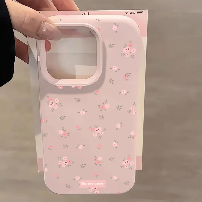 INS Korea Pink Flower Phone Ca - مراجعة Phone Cases Korean وسعره