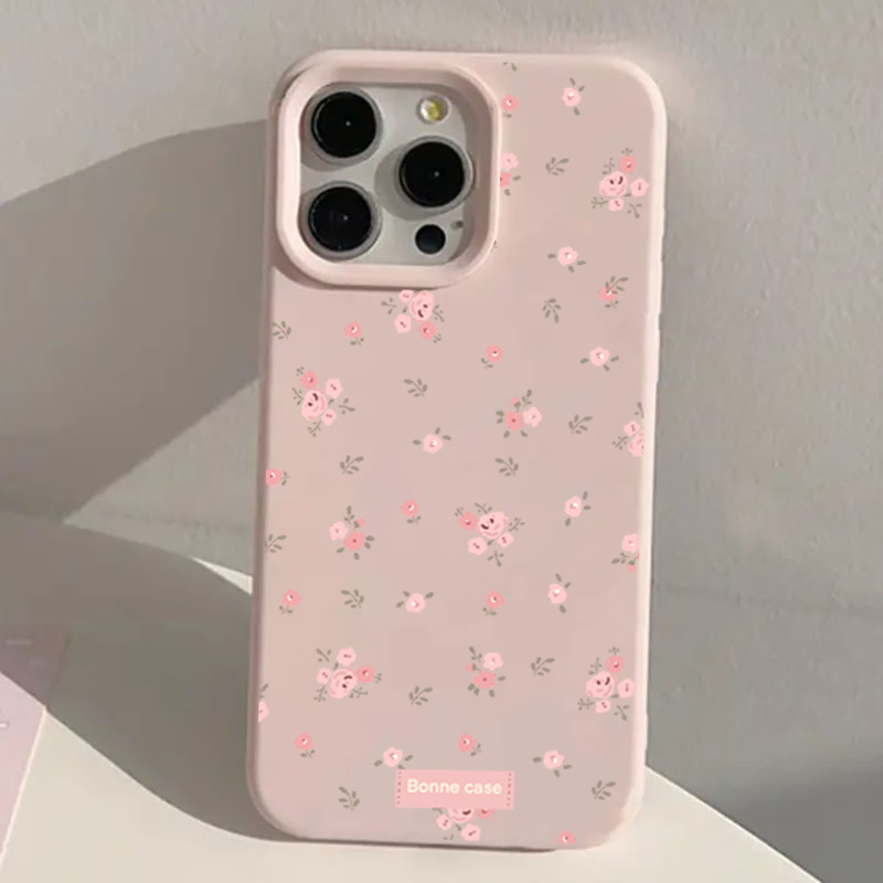 INS Korea Pink Flower Phone Ca - مراجعة Phone Cases Korean وسعره