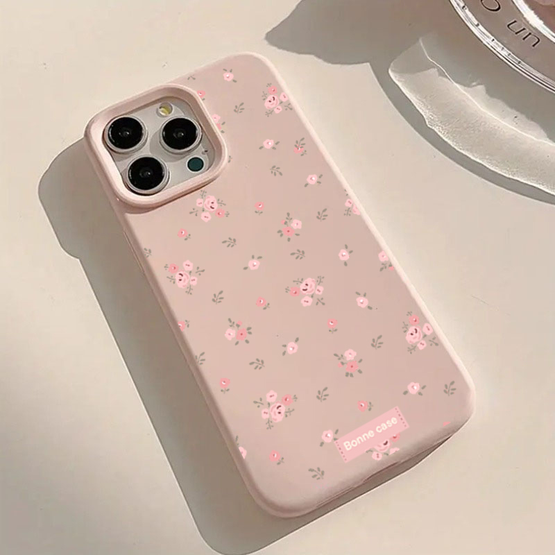 INS Korea Pink Flower Phone Ca - مراجعة Phone Cases Korean وسعره