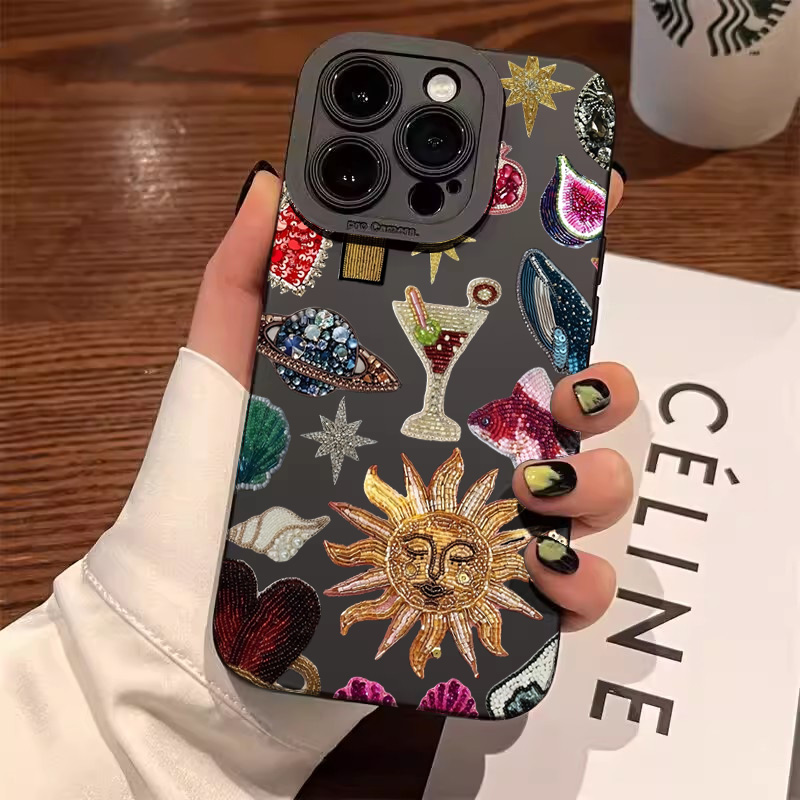 Fashion Black Collage Pattern  - مراجعة Phone Cases Arc وسعره