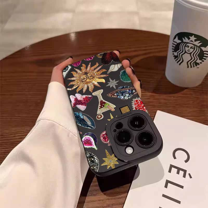 Fashion Black Collage Pattern  - مراجعة Phone Cases Arc وسعره