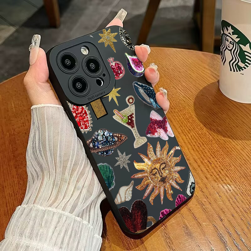Fashion Black Collage Pattern  - مراجعة Phone Cases Arc وسعره