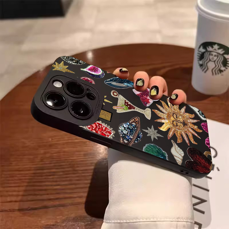 Fashion Black Collage Pattern  - مراجعة Phone Cases Arc وسعره