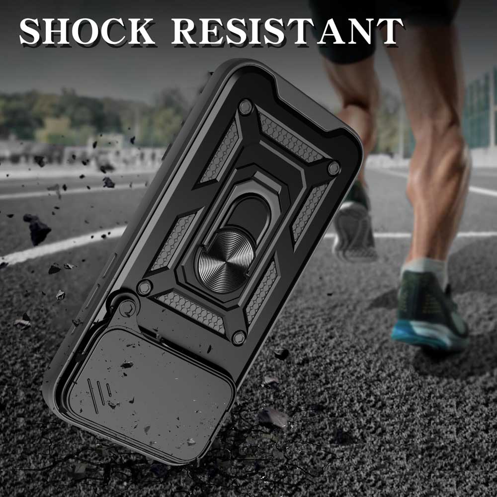 Shockproof Armor Case For iPho - مراجعة Camera Lens Protector وسعره