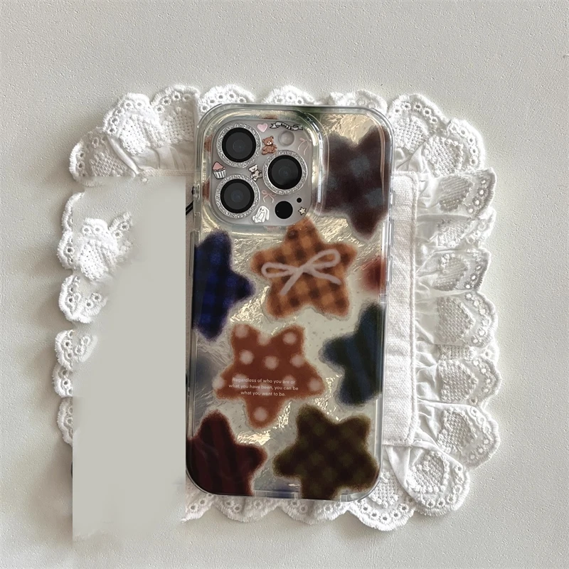 Korean Winter Cute Brown Check - مراجعة Phone Cases Korean وسعره
