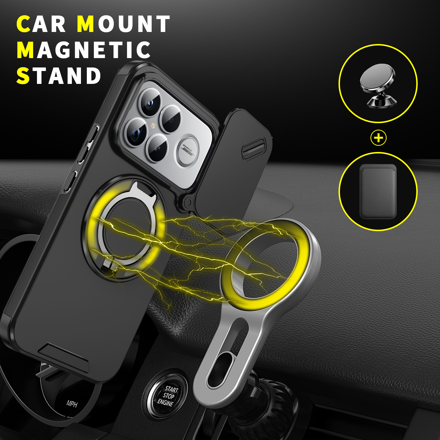 Magnetic Wireless Charging Rin - مراجعة Camera Lens Protector وسعره