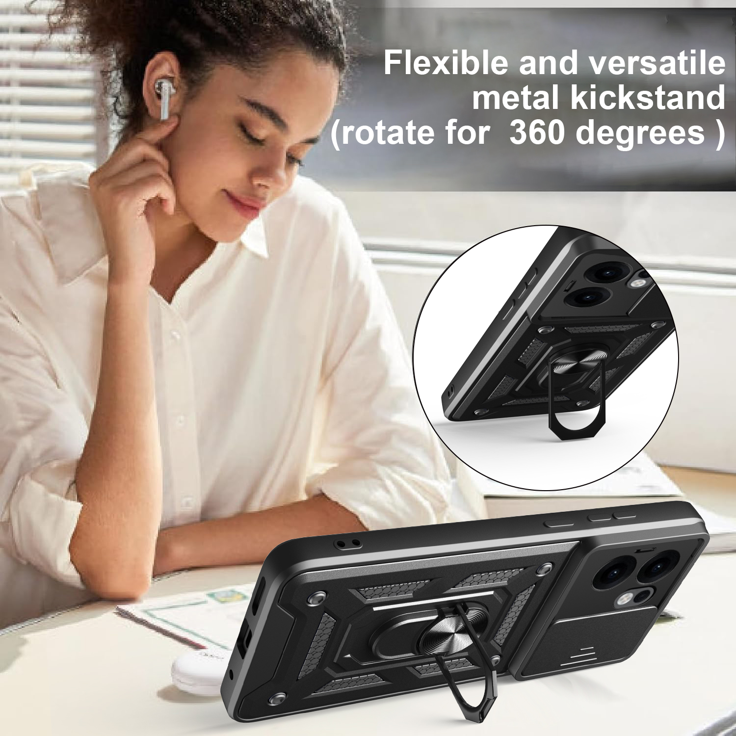 Armor Funda For OPPO Reno 13F  - مراجعة Camera Lens Protector وسعره