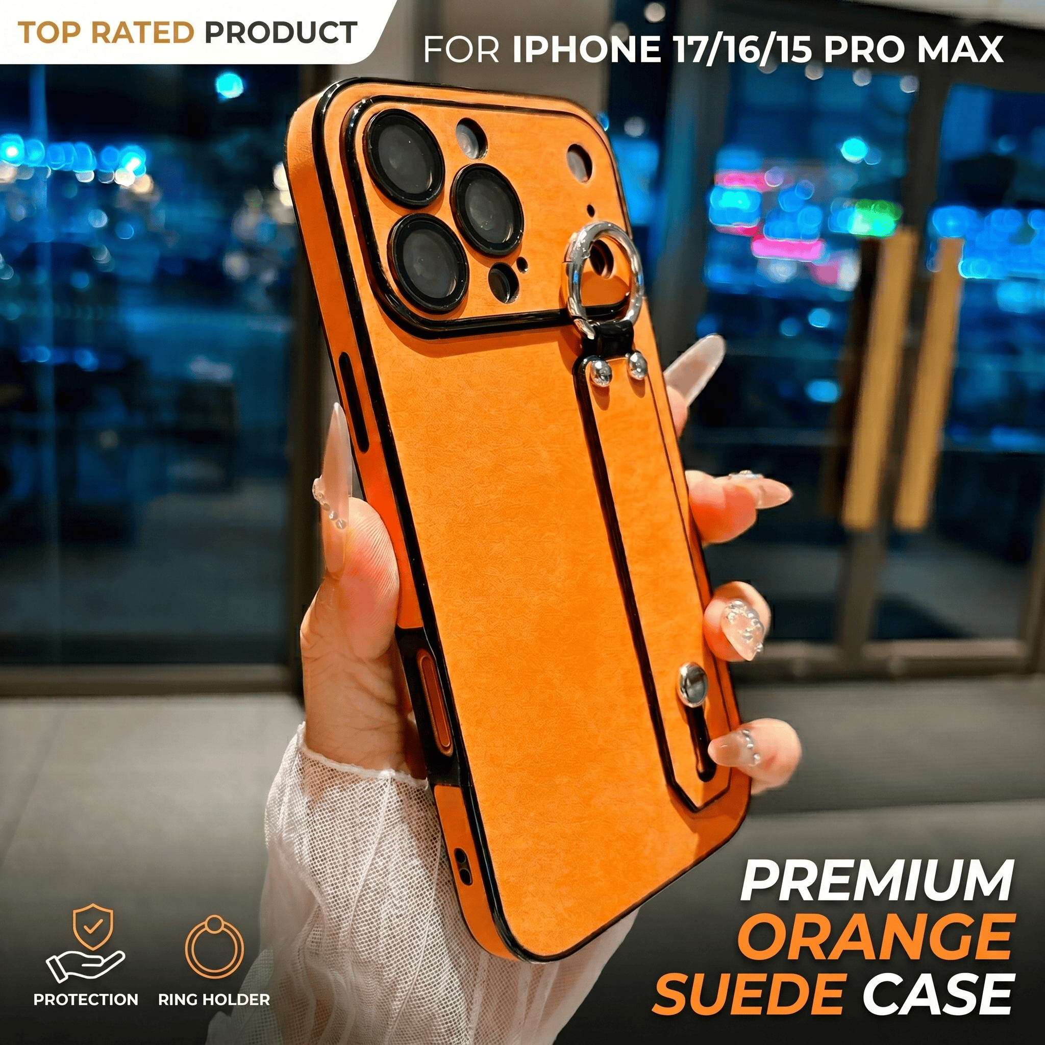 Suede Leather Wrist Strap Hold - مراجعة Phone Cases Iphone وسعره