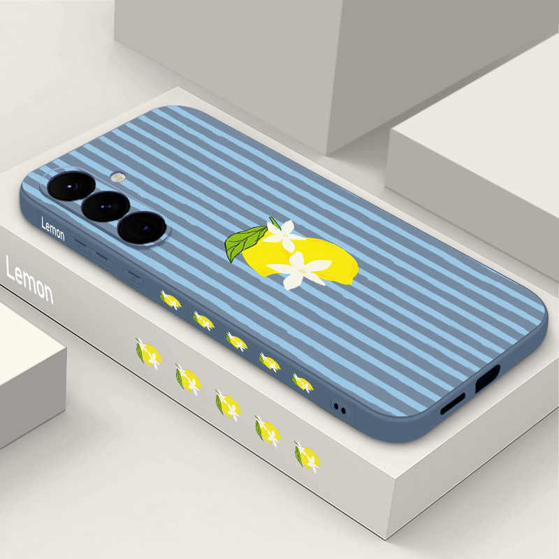 Stripe Lemon Print TPU Phone C - مراجعة Phone Cases Galaxy A16 5G وسعره