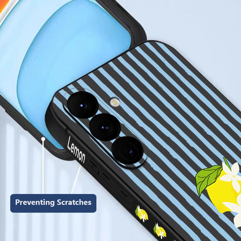 Stripe Lemon Print TPU Phone C - مراجعة Phone Cases Galaxy A16 5G وسعره