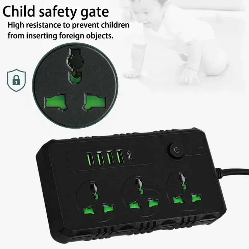 Power Strip with 4 USB and 1 T - مراجعة Phone Cases Uk وسعره