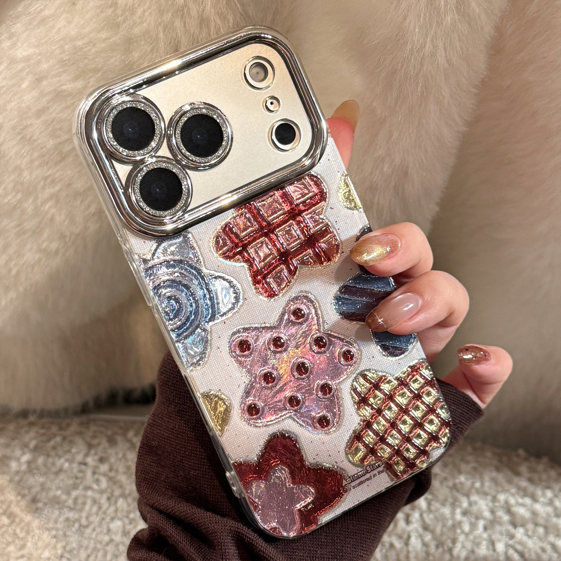Korean Colorful Stars Glitter  - مراجعة Phone Cases Korean وسعره