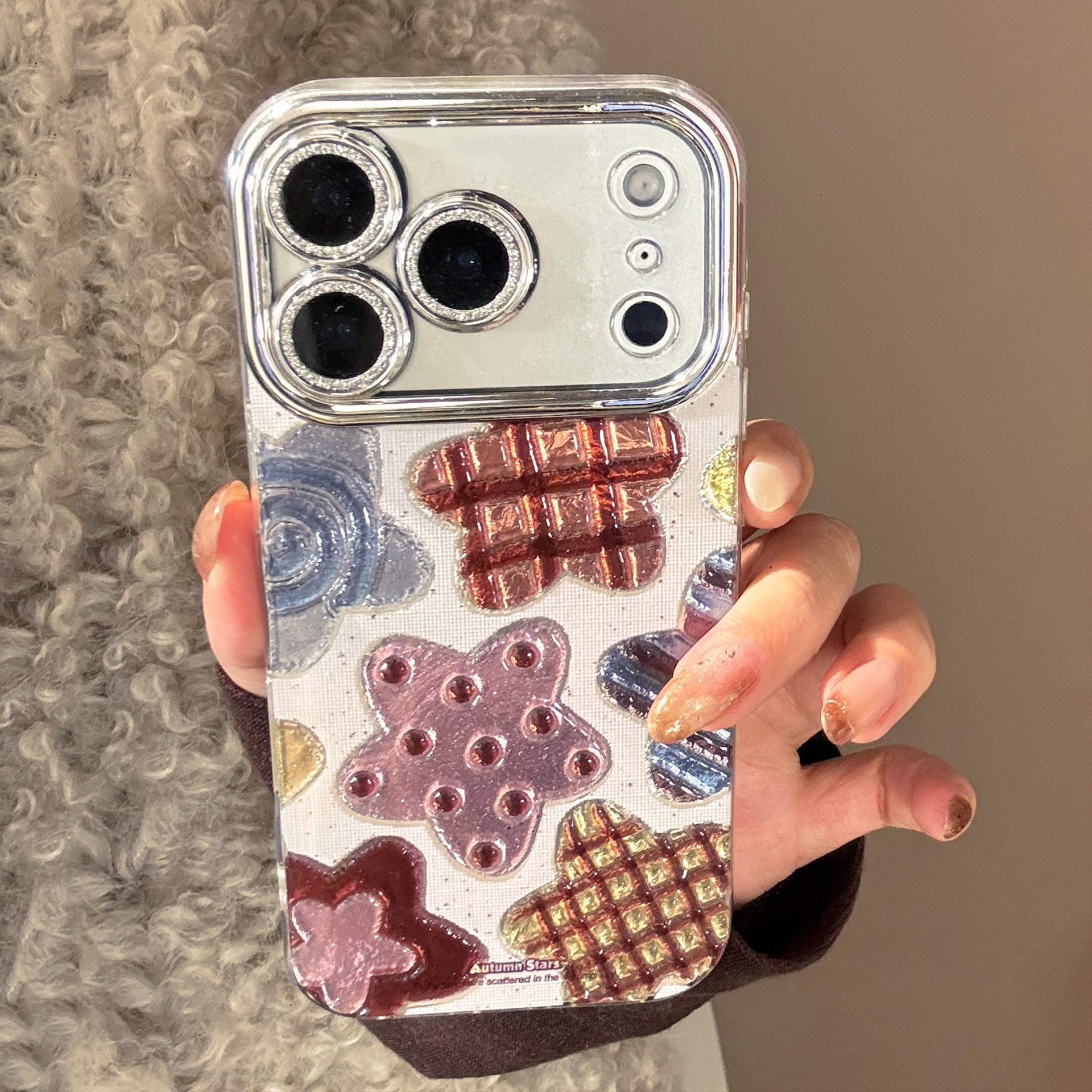 Korean Colorful Stars Glitter  - مراجعة Phone Cases Korean وسعره
