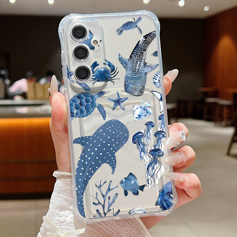 Ocean Whale Pattern Phone Case - مراجعة Phone Cases Galaxy A16 5G وسعره