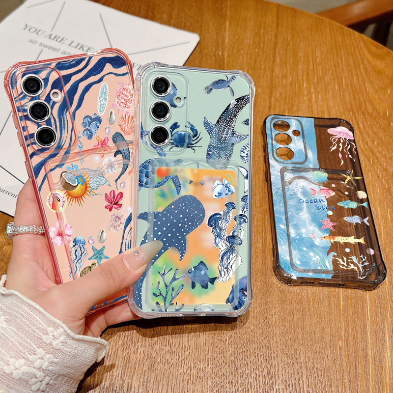Ocean Whale Pattern Phone Case - مراجعة Phone Cases Galaxy A16 5G وسعره