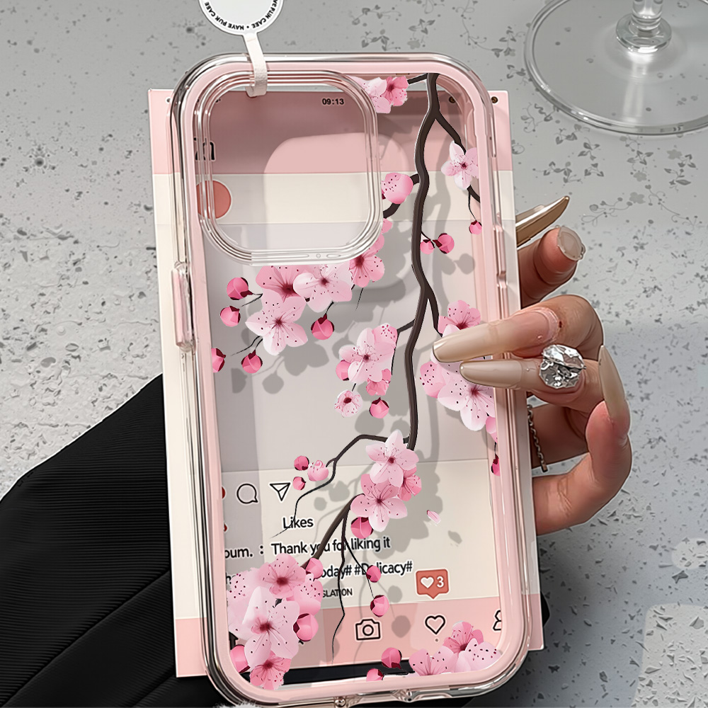2in1 Pink Flower Case For iPho - مراجعة Phone Cases Iphone 16 وسعره