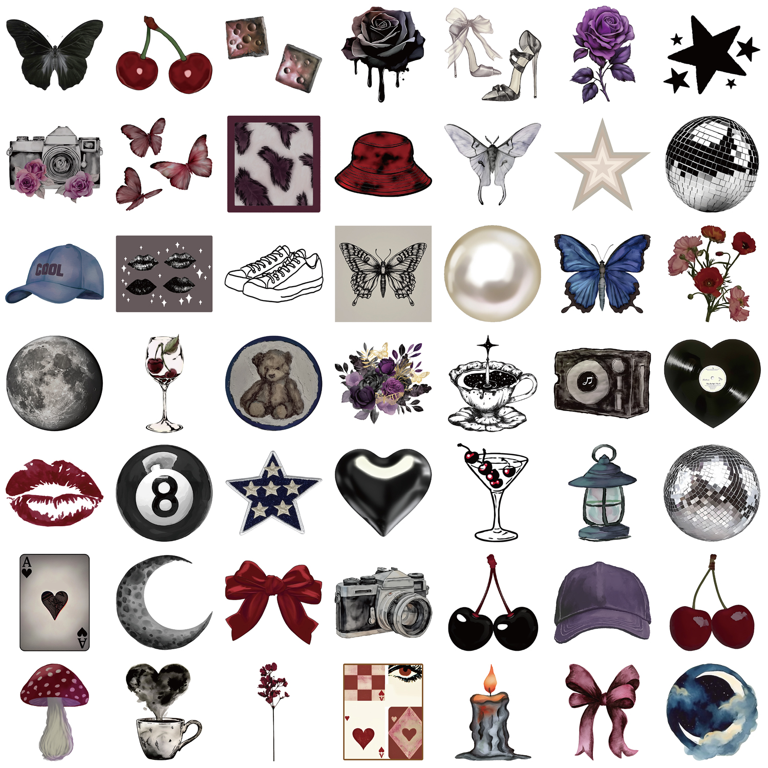50pcs Pinterest Girl Stickers  - مراجعة Phone Cases Pinterest وسعره