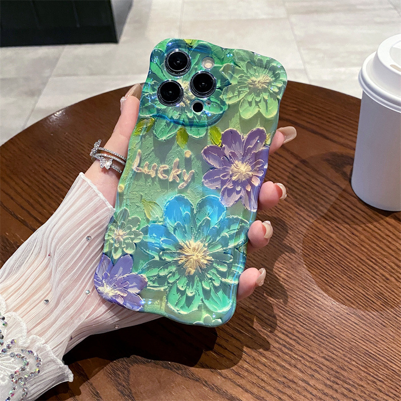 Retro Blue Light Oil Painting  - مراجعة Phone Cases Iphone وسعره