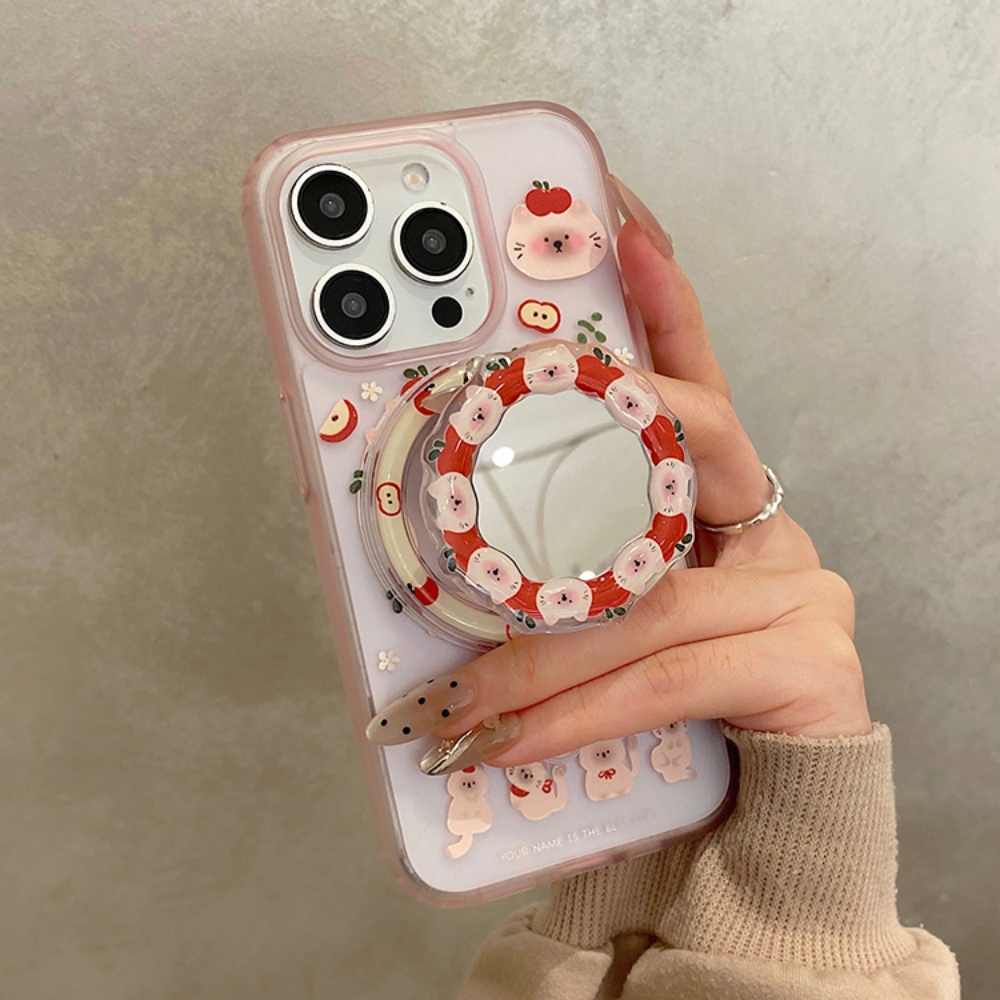 Korean Cute Apple Kitty For Ma - مراجعة Phone Cases Quirky وسعره