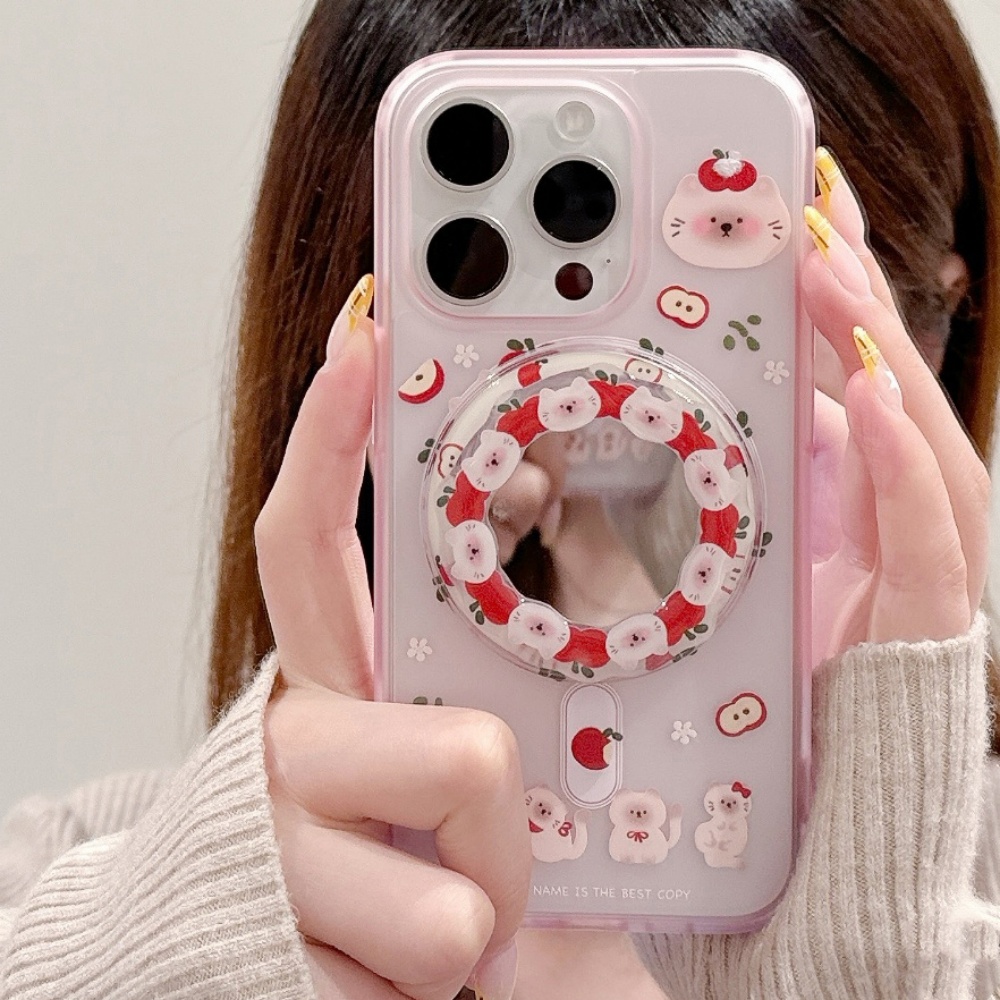 Korean Cute Apple Kitty For Ma - مراجعة Phone Cases Quirky وسعره